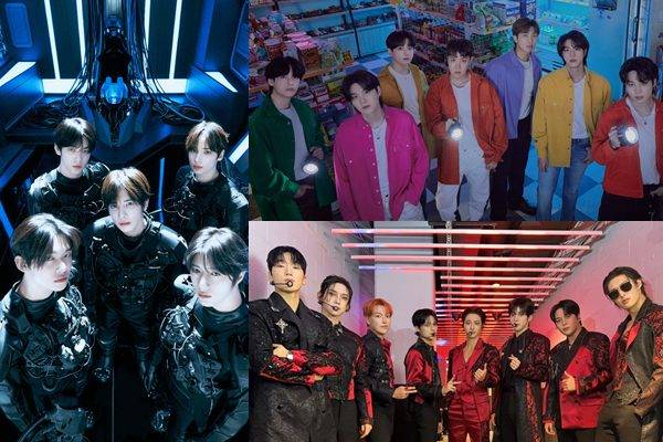 투모로우바이투게더, 방탄소년단, 에이티즈 / 사진=빅히트 뮤직, KQ엔터테인먼트