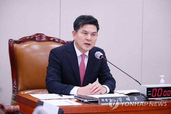 국회 외교통일위원장 시절 김태호 의원. /연합뉴스