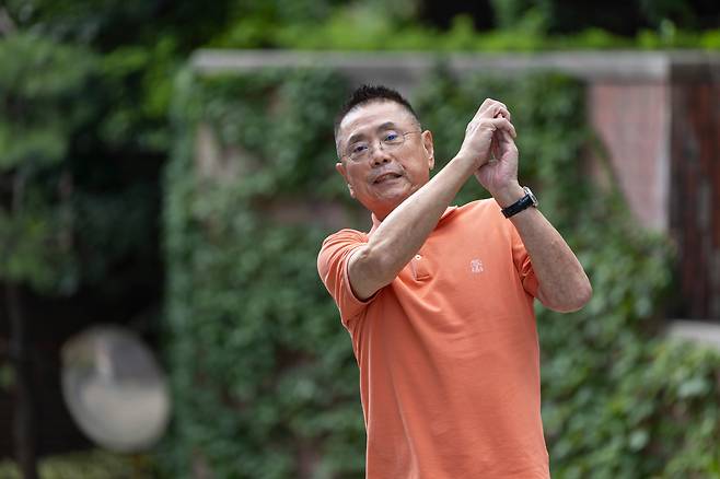 2025년 7월 28일 서울 중구 조선일보미술관. 5번의 암 발생을 이겨낸 제일교포 사업가 김용해씨. /김지호 기자