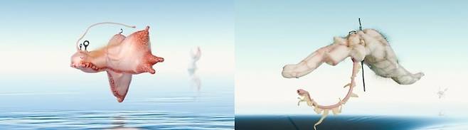 살의 여덟 정령-태(왼쪽)와 간(오른쪽), 2025, video, color, sound, 각각 13’ 6’’. 국립현대미술관 제공