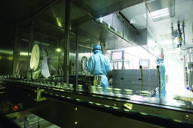 셀트리온 인천 송도공장 완제라인. /셀트리온 제공