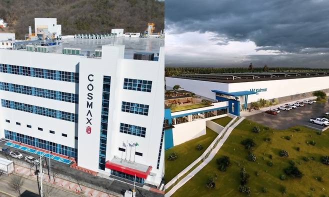 코스맥스 평택2공장(왼쪽), 한국콜마 USA 제2공장./사진=각 사