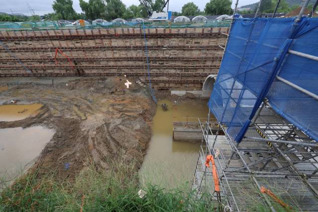 감전 사고가 발생한 광명 포스코이앤씨 고속도로 건설공사 현장. 연합뉴스