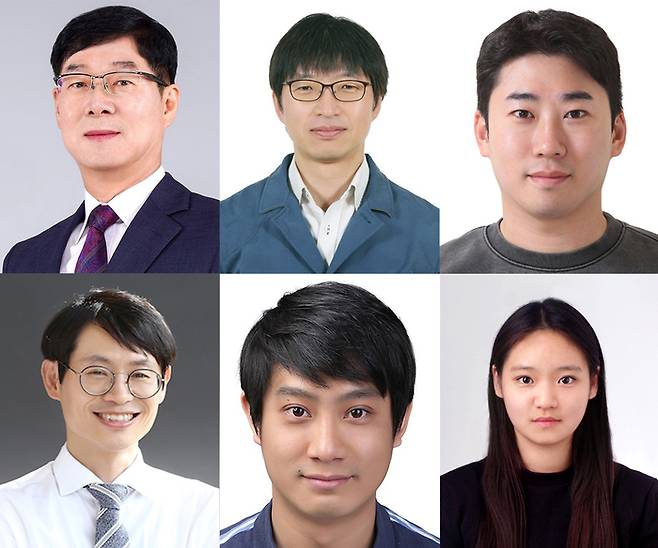 왼쪽 위부터 시계 방향으로 이병하 GIST 교수, 최원식 고려대 교수, 윤태일 고려대 박사, 임정묘 GIST 연구원, 고학석 KAIST 고학석 박사, 정의헌 GIST 교수.