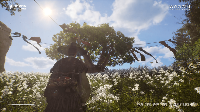 - 개발 중인 우치 더 웨이페어러 플레이 화면