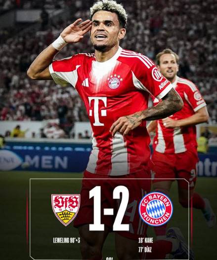 골 세리머니 중인 루이스 디아스. /사진=바이에른 뮌헨 공식 SNS 갈무리