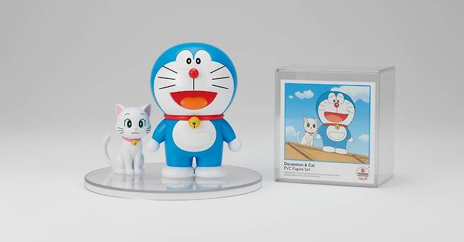 나노 바나나에 도라에몽 만화 이미지를 피규어 사진으로 변환해 달라고 요청한 결과물./사진=나노 바나나