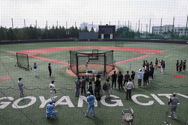 2025 KBO 신인드래프트 트라이아웃 현장 모습. KBO 제공