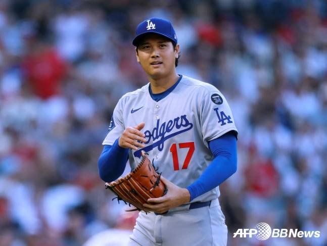 오타니가 투수로 등판했다. /AFPBBNews=뉴스1