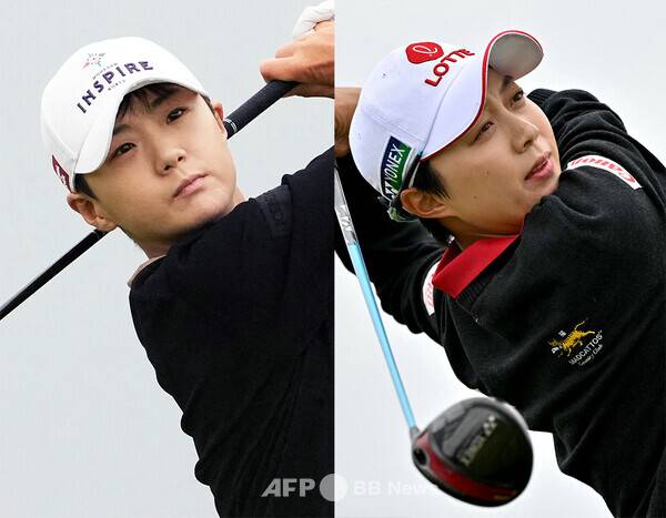 미국여자프로골프(LPGA) 투어에서 뛰는 박성현, 김효주 프로. 사진제공=ⓒAFPBBNews = News1 (사진을 무단으로 사용하지 마십시오.)
