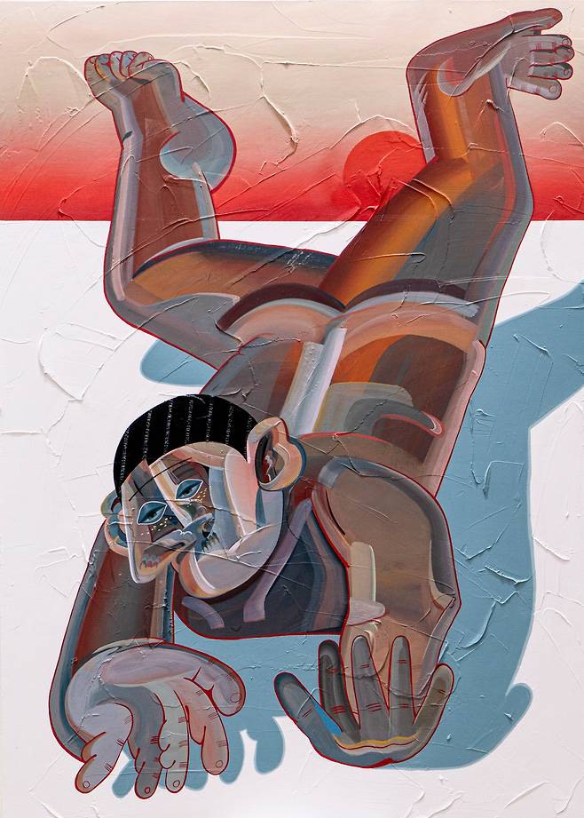 ▲ 천번, 90.9 x 65.1cm, Acrylic on canvas, 2025