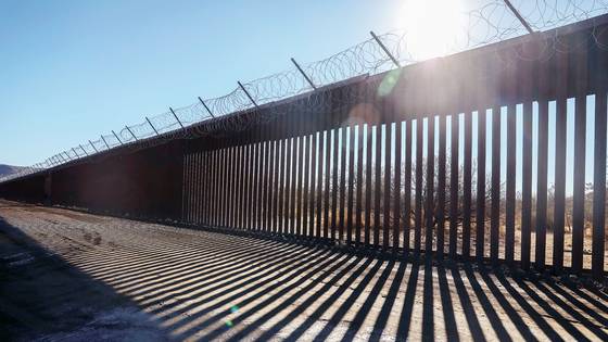 미국-멕시코 국경 장벽의 전망. AFP=연합뉴스