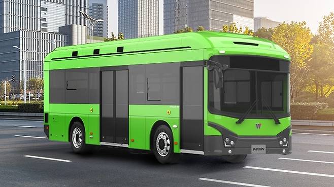 수소전기버스 아폴로 900 H2의 기반이 되는 아폴로 900(전기버스)