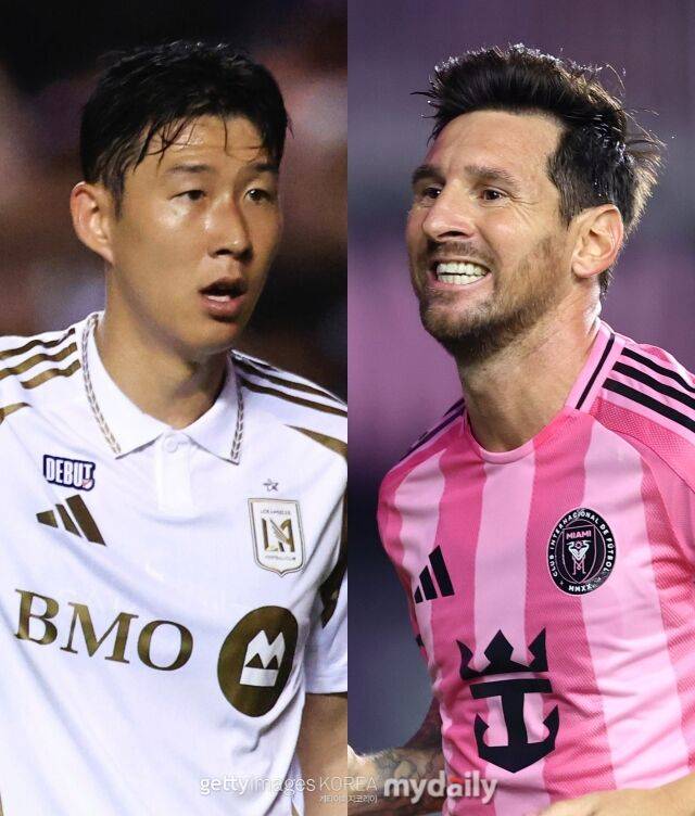 손흥민과 리오넬 메시/게티이미지코리아