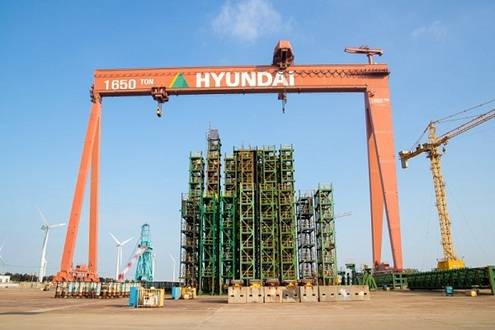 ▲현대중공업 군산조선소ⓒ군산시