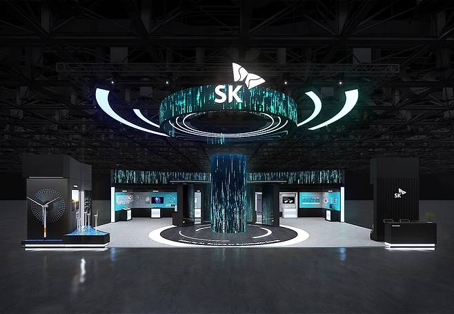 27~29일 부산 해운대구 벡스코(BEXCO)에서 열리는 2025 기후산업국제박람회(WCE) SK 전시관 조감도(SK이노베이션 제공). ⓒ 뉴스1