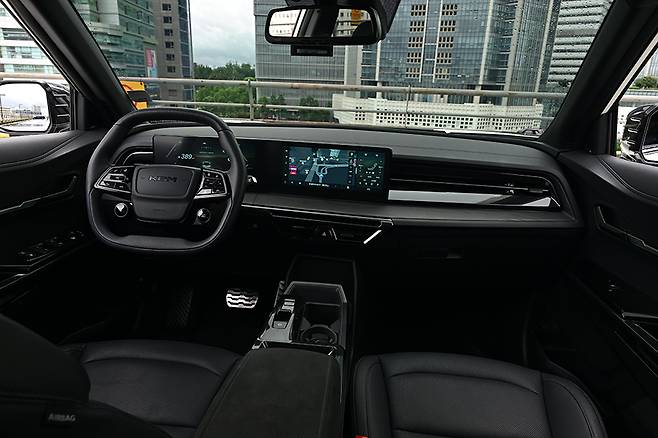 KGM 무쏘 EV. 사진: 김학수 기자