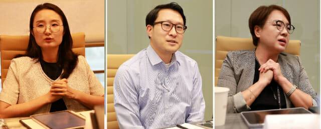 유주연 과기정통부 양자혁신기술개발과 사무관과 백승욱 한국연구재단 양자기술단장, 김영심 IQM 한국지사장.(왼쪽부터)