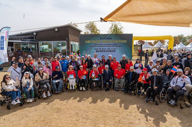 제3회 서울국제초청장애인파크골프대회 9월1~3일 월드컵공원 파크골프장에서 열린다. 사진 | 서울시장애인체육회
