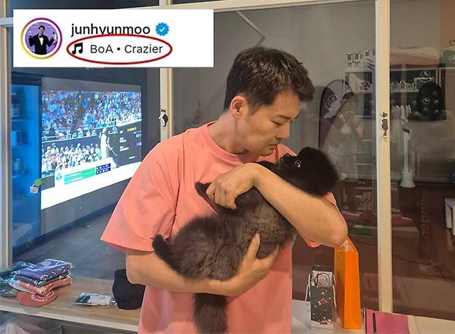 아나운서 출신 방송인 전현무가 게시물 배경음악으로 가수 보아의 신곡을 설정했다가 바로 삭제했다. /사진=전현무 인스타그램