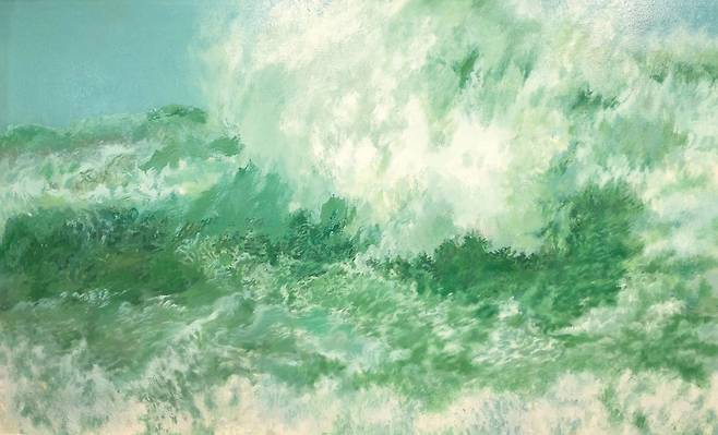 뒤로 치는 바람, 259x162cm / 사진=김애란