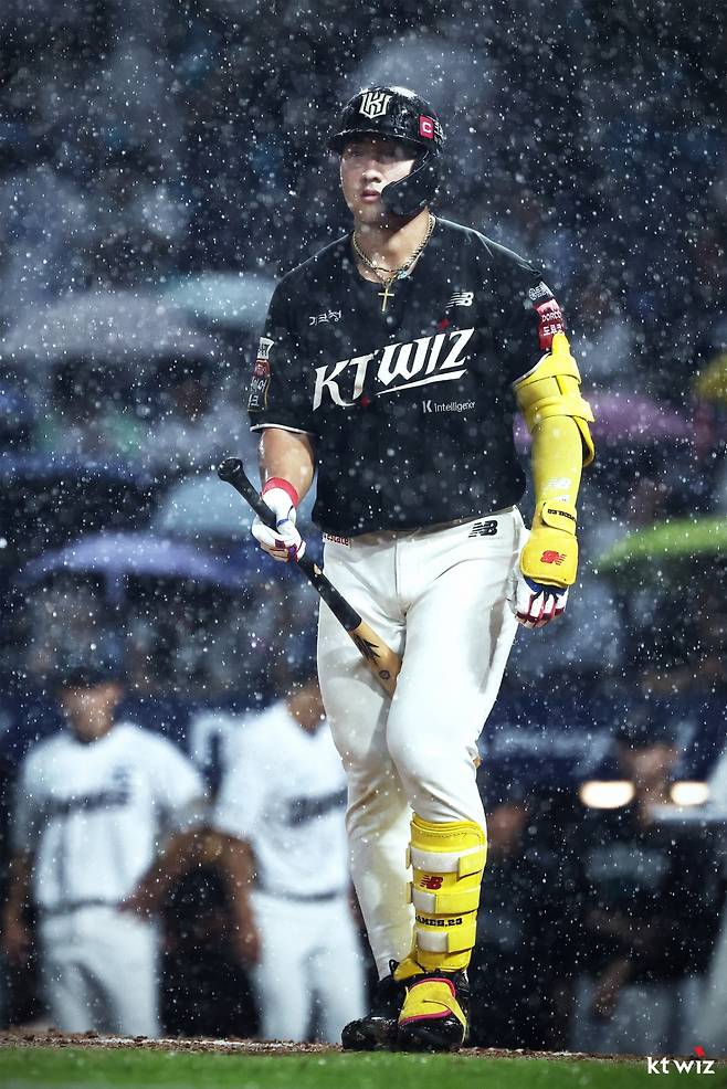 KT 위즈 외야수 안현민. /사진=KT 위즈 제공