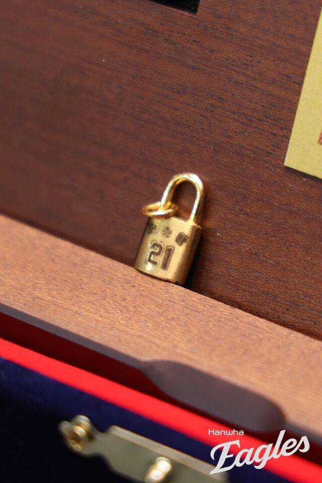 한화 이글스가 준비한 오승환 은퇴 투어 선물./한화 이글스