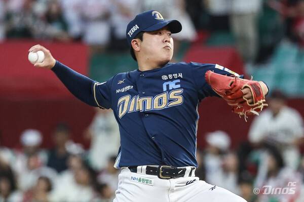 NC 다이노스 손주환이 31일 SSG와 경기에서 공을 던지고 있다. /NC 다이노스