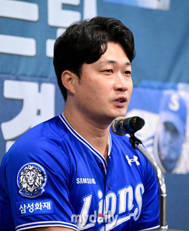 2025년 8월 7일 오후 인천 오라카이 송도파크 호텔에서 삼성 라이온즈 오승환 은퇴 기자회견이 열렸다./마이데일