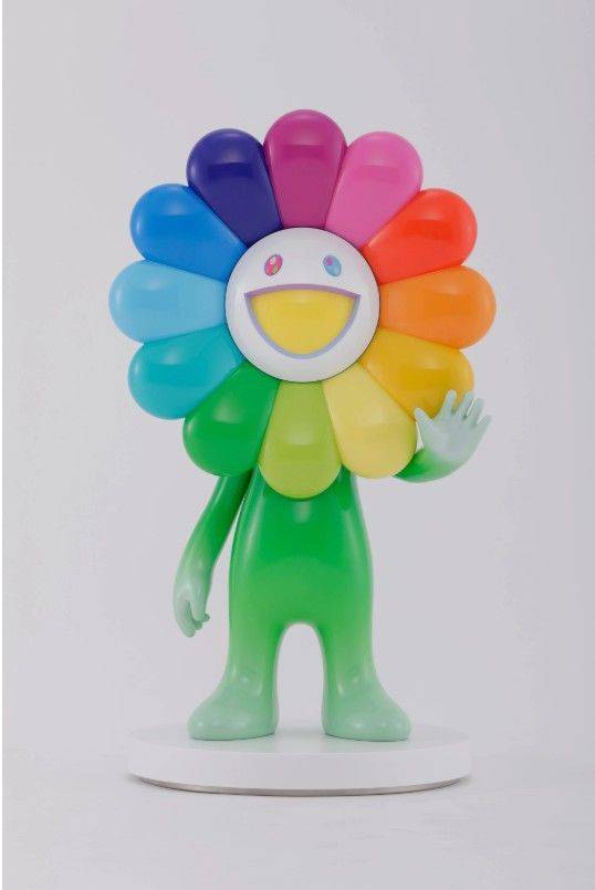 Takashi Murakami Hello Flowerian, 2024 FRP, urethane paint, and stainless steel on a corian base28 5/8 x 17 5/8 x 8 7/8 inches (72.5 x 44.6 x 22.6 cm) Edition of 3 + 2 AP © 2024 Takashi Murakami/Kaikai Kiki Co., Ltd. All Rights Reserved Courtesy the artist and Gagosian *재판매 및 DB 금지
