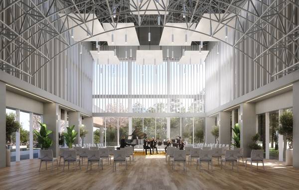 옛 하수종말처리장 유입펌프장을 리모델링해 오는 5일 오픈하는 뮤직홀 전경. /성남시 제공