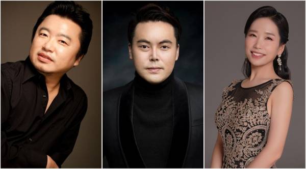 (왼쪽부터) 염경묵 바리톤, 이희상 테너, 이윤정 소프라노.