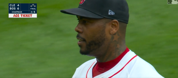 보스턴과 1년 더 계약한 채프먼. 사진 | 메이저리그 홈페이지
