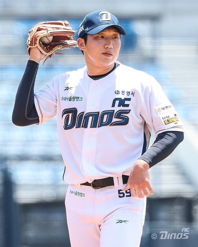 구창모가 퓨처스리그 창원 상무전에 등판해 호투하고 있다. 사진 | NC 다이노스