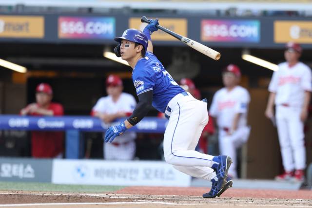 삼성 라이온즈의 김성윤. 삼성 제공