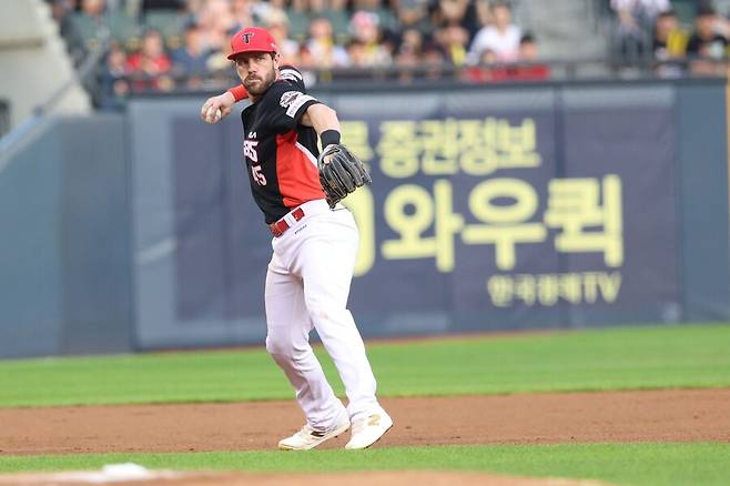 ▲ 위즈덤은 수비 측면에서는 전략적 가치가 있으나 허리 통증은 부정적인 요소가 될 수 있다 ⓒKIA타이거즈