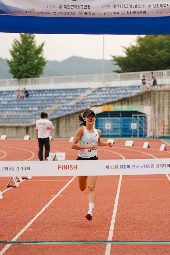 제42회 회장배 전국근대5종경기대회 여자 고등부 2관왕 전지우. /사진=대한근대5종연맹 제공