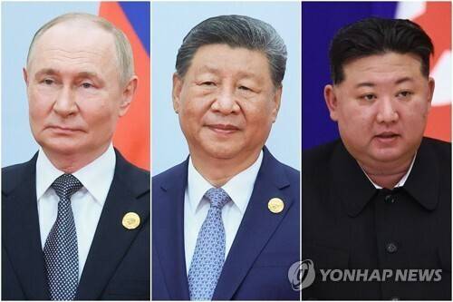 푸틴 러시아 대통령, 시진핑 국가주석, 김정은 북한 국무위원장/ 연합뉴스 자료사진