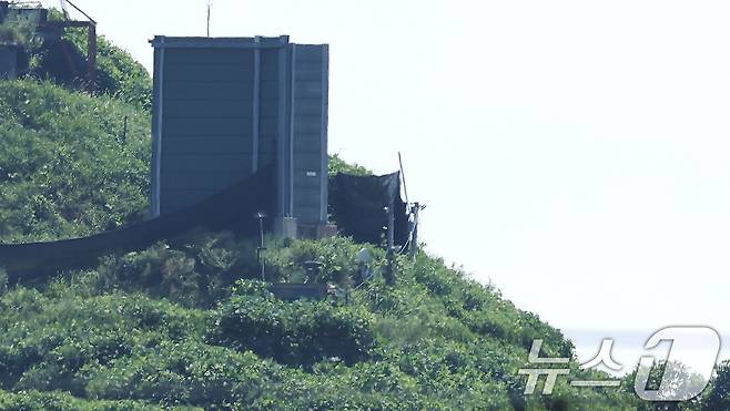 경기 파주시 접경지역 우리 초소에 설치됐던 대북 확성기.2025.8.4/뉴스1 ⓒ News1 장수영 기자