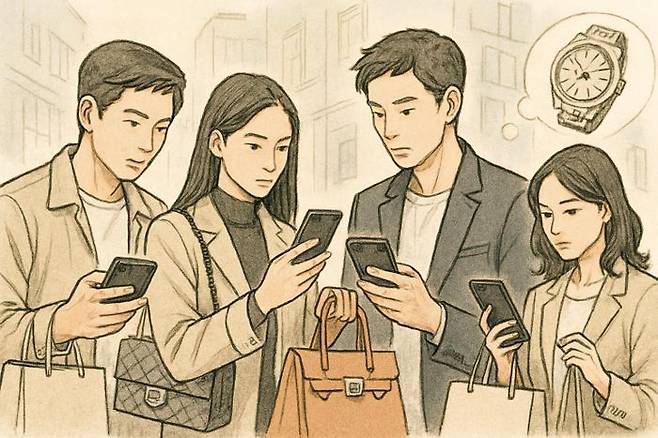 네이버·쿠팡·무신사 등 대형 플랫폼이 중고거래시장 후발 주자로 속속 진출하면서 중고 패션 시장이 재편되고 있다. ⓒ데일리안 AI 이미지 삽화