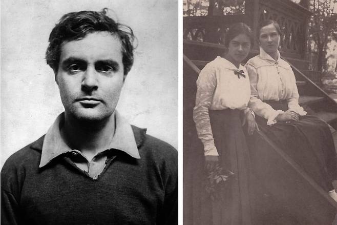 (왼쪽부터)아메데오 모딜리아니와 루냐 체코프스카, 그리고 그녀의 여동생 펠리샤, 1913년 경. / 사진 출처. 위키백과/마코프스키 가족 기록보관소