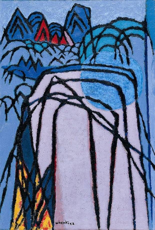 김환기, 산, 1958, 캔버스에 유채, 73×50cm. / ⓒ 환기재단·환기미술관