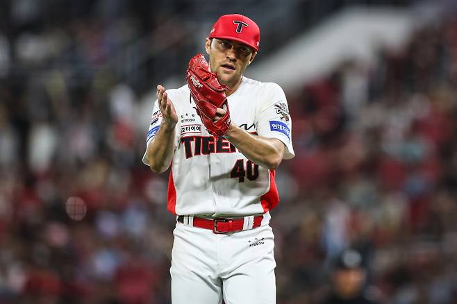 KIA 제임스 네일이 3일 광주 SSG전에 등판했다. KIA타이거즈 제공