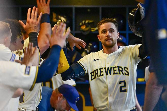 ▲ 밀워키 브루어스 2루수 브라이스 투랑. ⓒ연합뉴스/REUTERS/AP