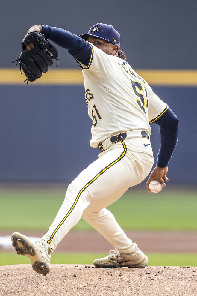 ▲ 밀워키 브루어스 투수 프레디 페랄타. ⓒ연합뉴스/AP