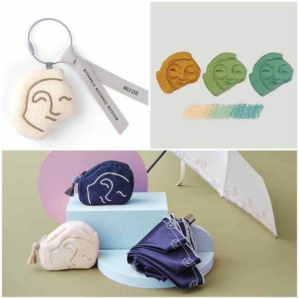 얼굴무늬 수막새가 뮷즈를 통해 그 미소를 현대인의 일상 속으로 불러오고 있다. 국립박물관문화재단 제공