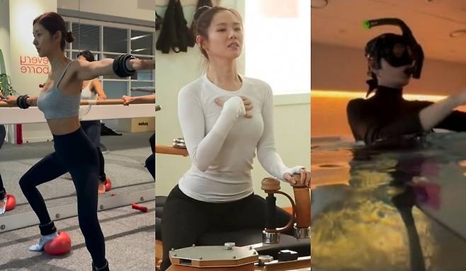 김빈우, 손예진, 김혜수. 사진|김빈우 SNS, SBS ‘집사부일체’, 김혜수 SNS