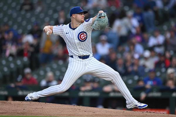 컵스 선발 케이드 호튼은 5회까지 단 한 개의 안타도 허용하지 않았다. 사진= Getty Images/AFP= 연합뉴스 제공