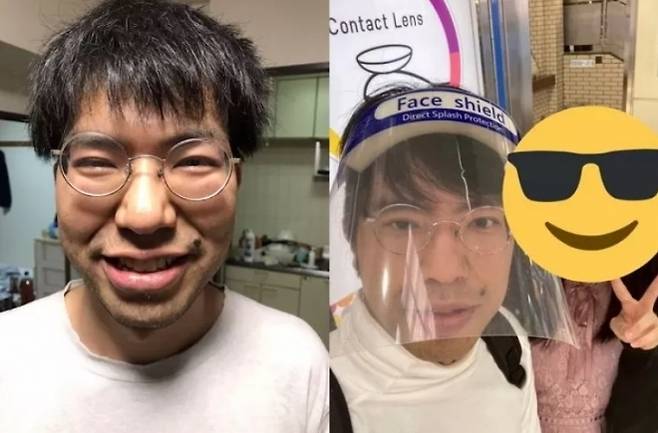 추남 대여 서비스로 유명해진 일본의 개그맨 시노하라 루이 인스타그램.