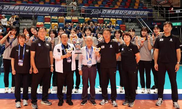 실업배구최강 수원특례시청, 동아시아대회 3위 차지.(사진제공=수원시체육회)